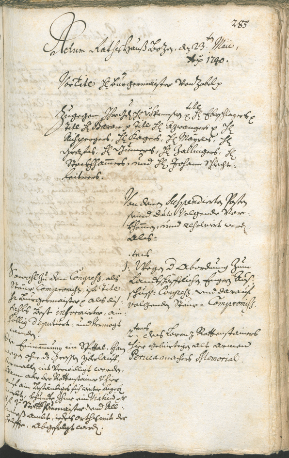 Civic Archives of Bozen-Bolzano - BOhisto Ratsprotokoll 1738/41 