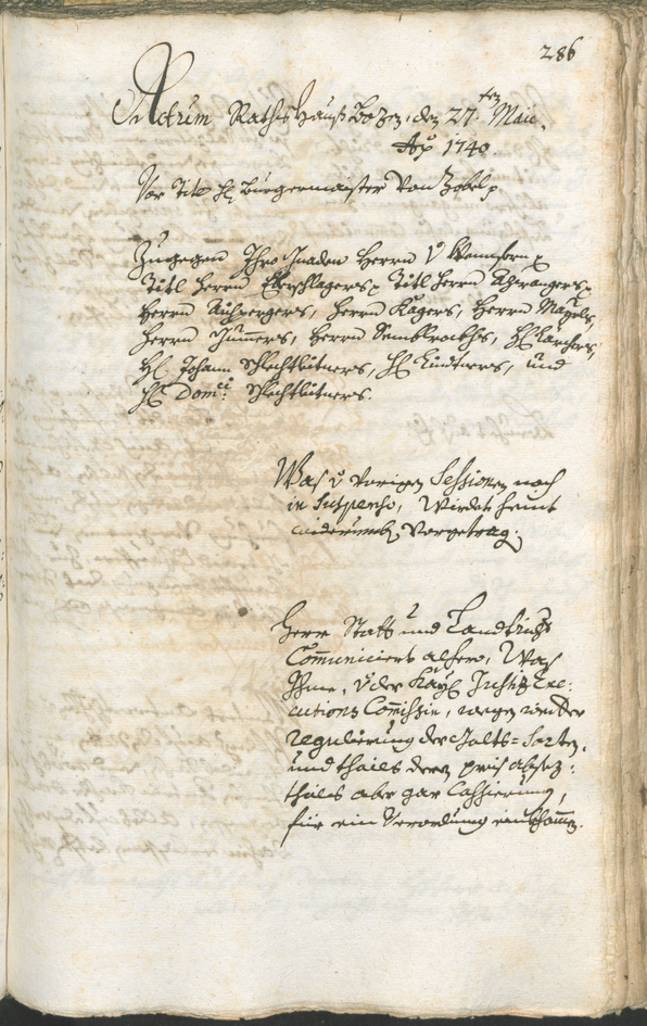 Archivio Storico della Città di Bolzano - BOhisto protocollo consiliare 1738/41 