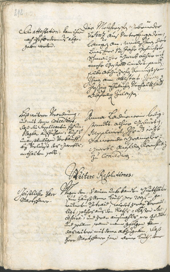 Stadtarchiv Bozen - BOhisto Ratsprotokoll 1738/41 