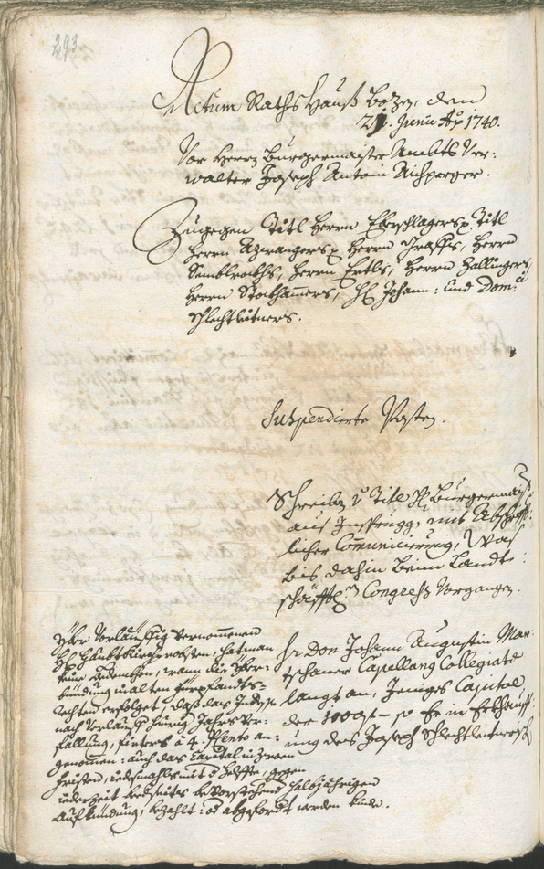 Archivio Storico della Città di Bolzano - BOhisto protocollo consiliare 1738/41 