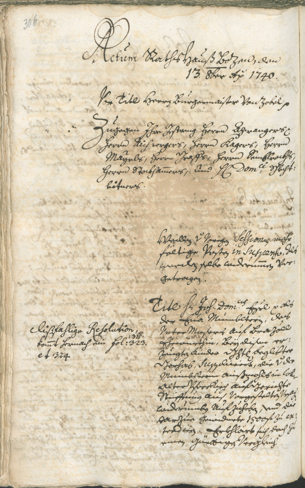 Archivio Storico della Città di Bolzano - BOhisto protocollo consiliare 1738/41 