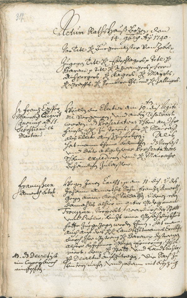 Archivio Storico della Città di Bolzano - BOhisto protocollo consiliare 1738/41 