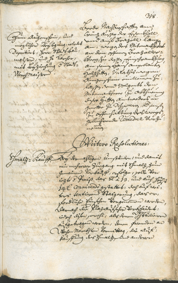 Stadtarchiv Bozen - BOhisto Ratsprotokoll 1738/41 