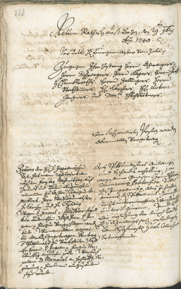 Civic Archives of Bozen-Bolzano - BOhisto Ratsprotokoll 1738/41 