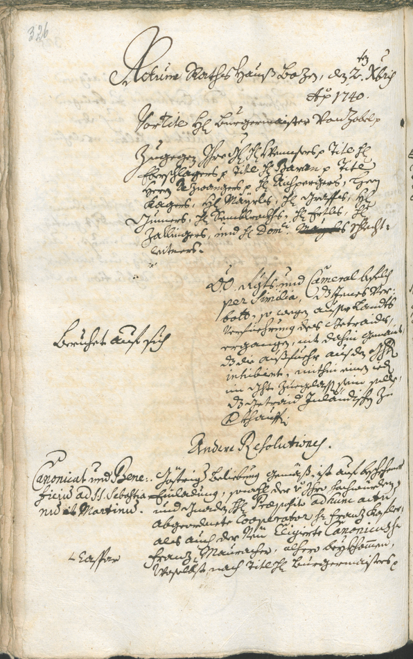 Archivio Storico della Città di Bolzano - BOhisto protocollo consiliare 1738/41 