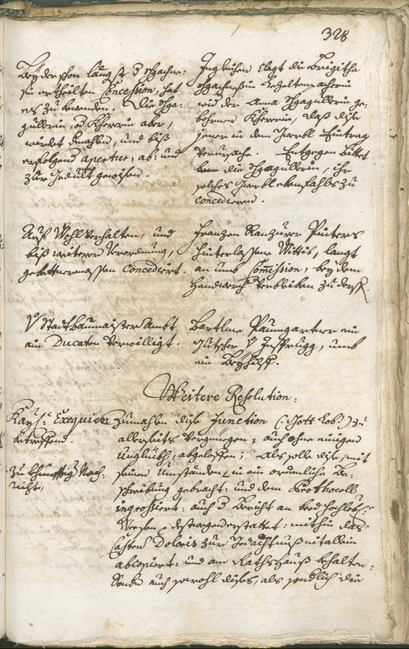 Stadtarchiv Bozen - BOhisto Ratsprotokoll 1738/41 