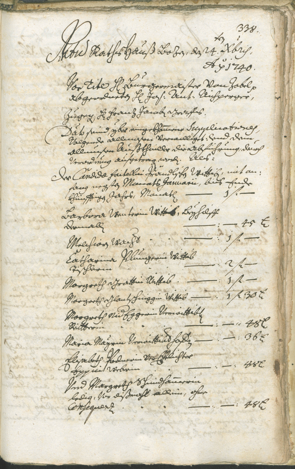 Civic Archives of Bozen-Bolzano - BOhisto Ratsprotokoll 1738/41 