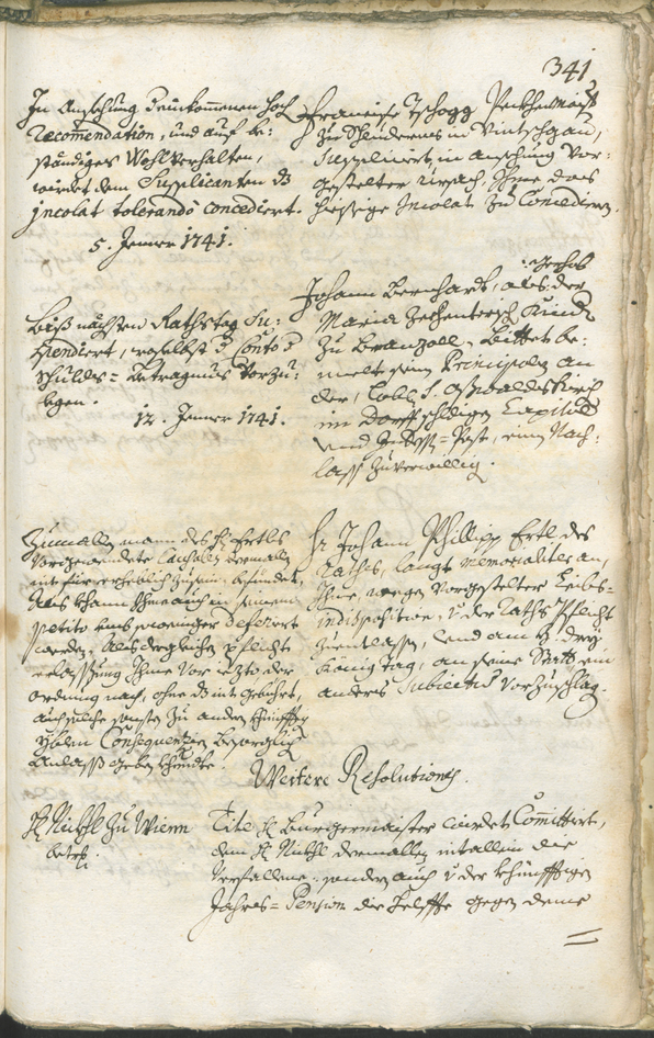 Civic Archives of Bozen-Bolzano - BOhisto Ratsprotokoll 1738/41 