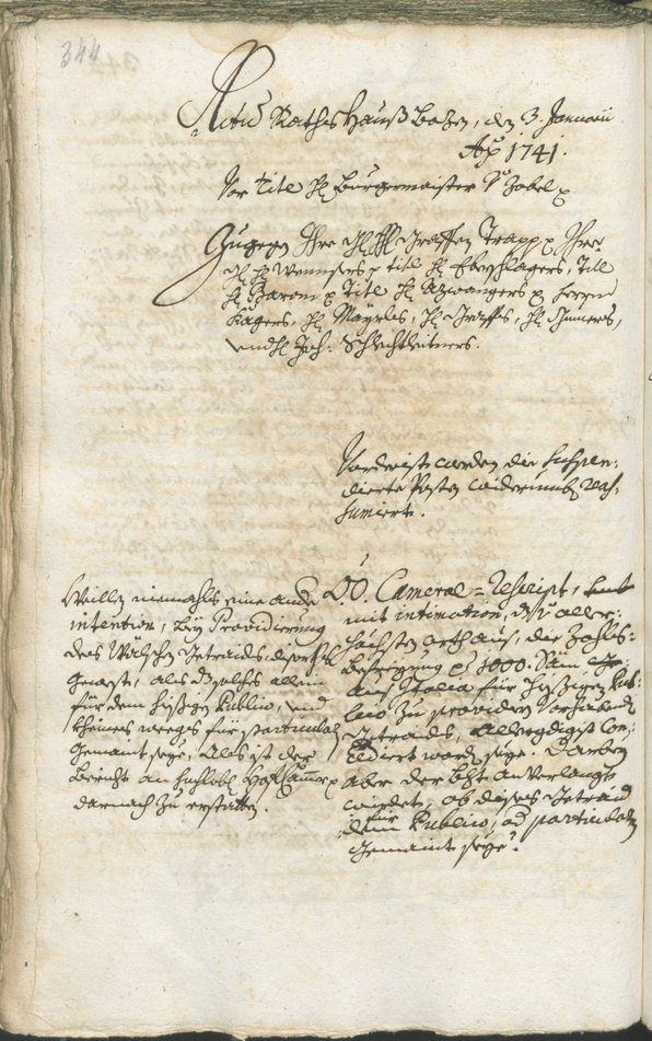 Civic Archives of Bozen-Bolzano - BOhisto Ratsprotokoll 1738/41 