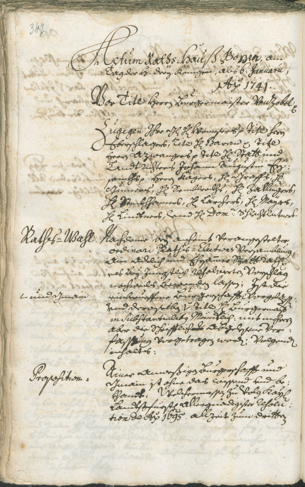 Archivio Storico della Città di Bolzano - BOhisto protocollo consiliare 1738/41 