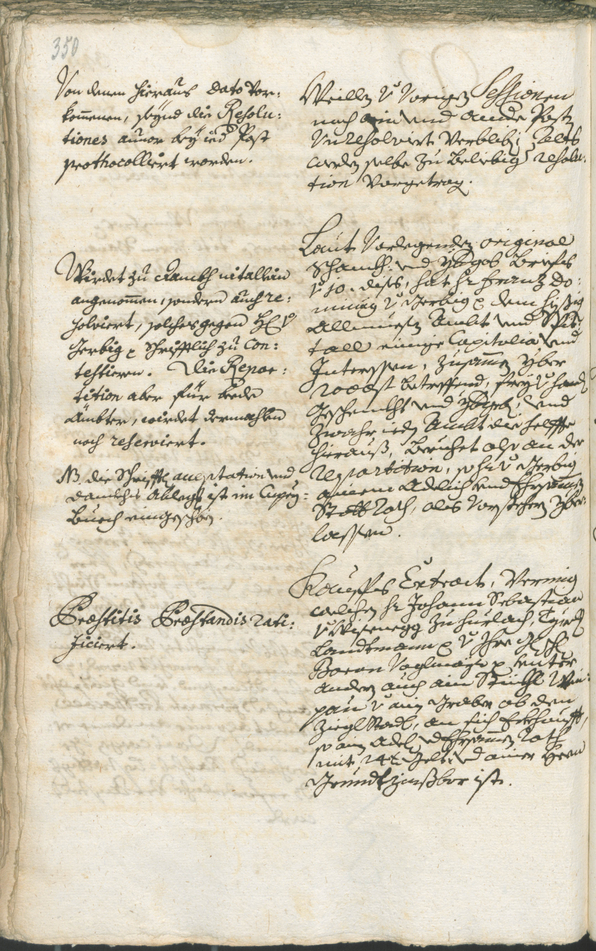 Stadtarchiv Bozen - BOhisto Ratsprotokoll 1738/41 