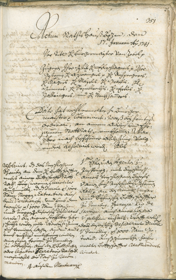 Civic Archives of Bozen-Bolzano - BOhisto Ratsprotokoll 1738/41 