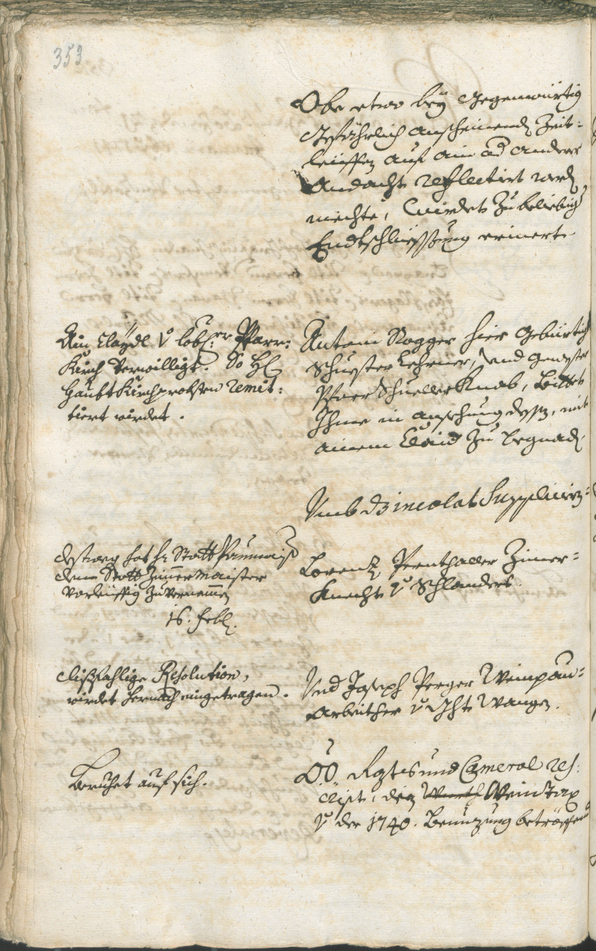 Civic Archives of Bozen-Bolzano - BOhisto Ratsprotokoll 1738/41 