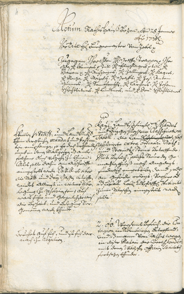 Archivio Storico della Città di Bolzano - BOhisto protocollo consiliare 1738/41 