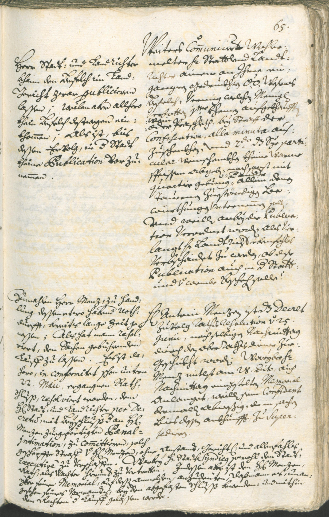 Civic Archives of Bozen-Bolzano - BOhisto Ratsprotokoll 1738/41 