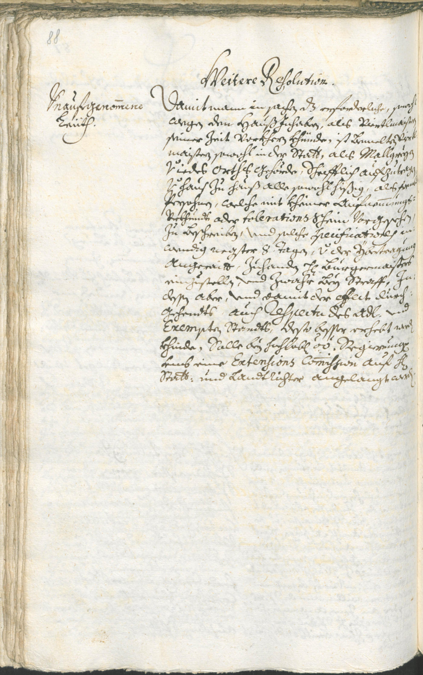 Stadtarchiv Bozen - BOhisto Ratsprotokoll 1738/41 