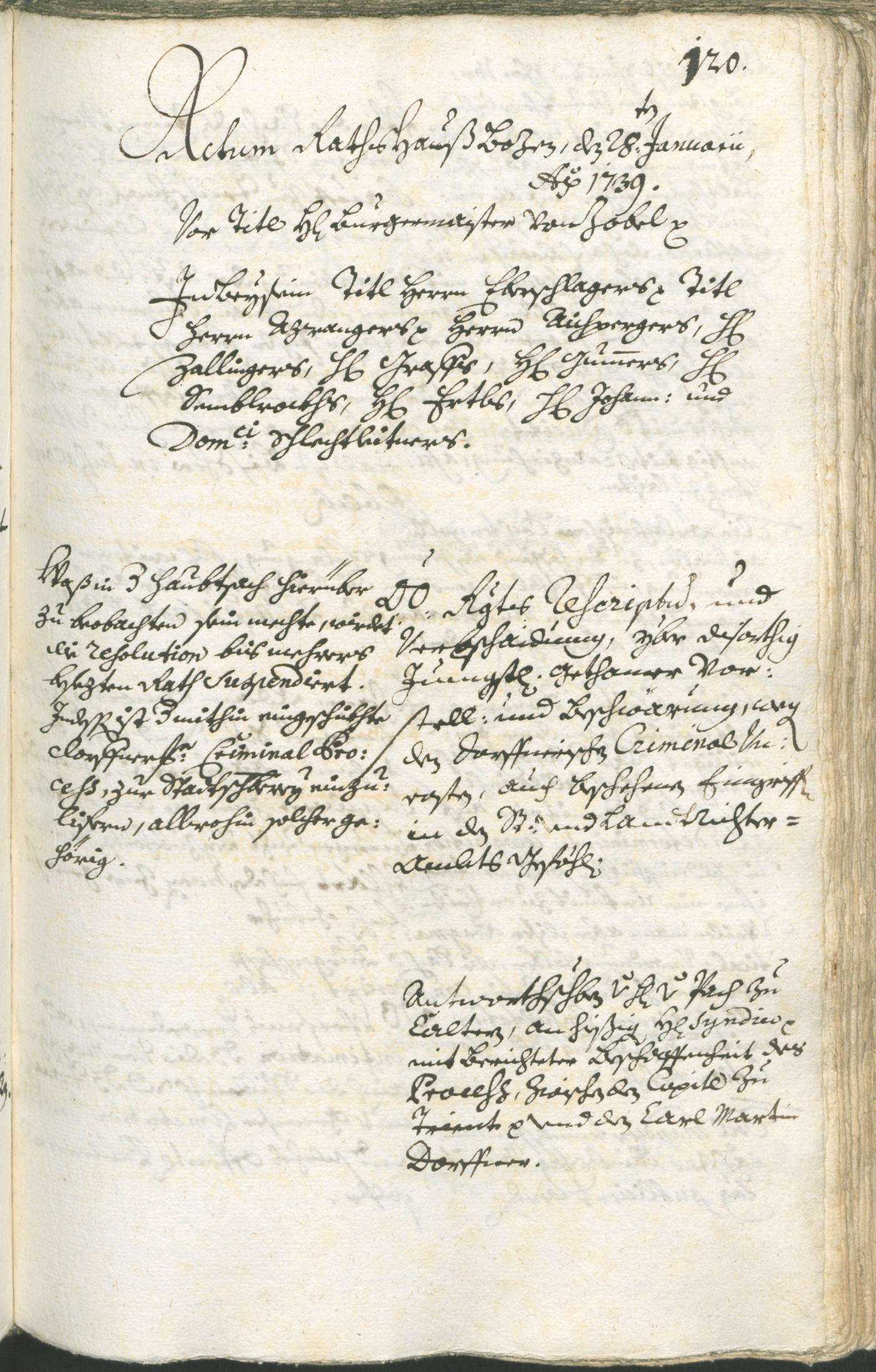 Archivio Storico della Città di Bolzano - BOhisto protocollo consiliare 1738/41 