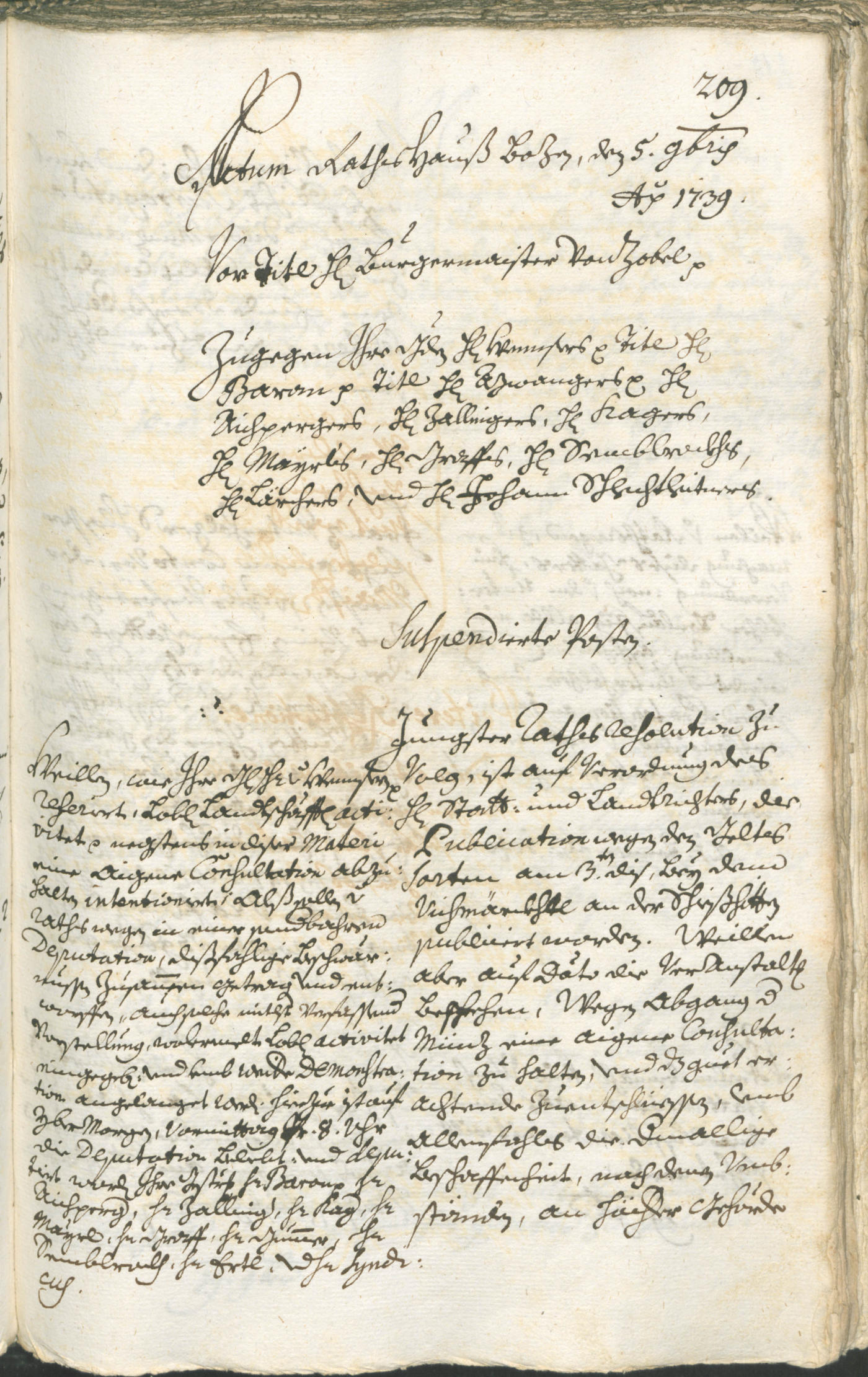 Civic Archives of Bozen-Bolzano - BOhisto Ratsprotokoll 1738/41 