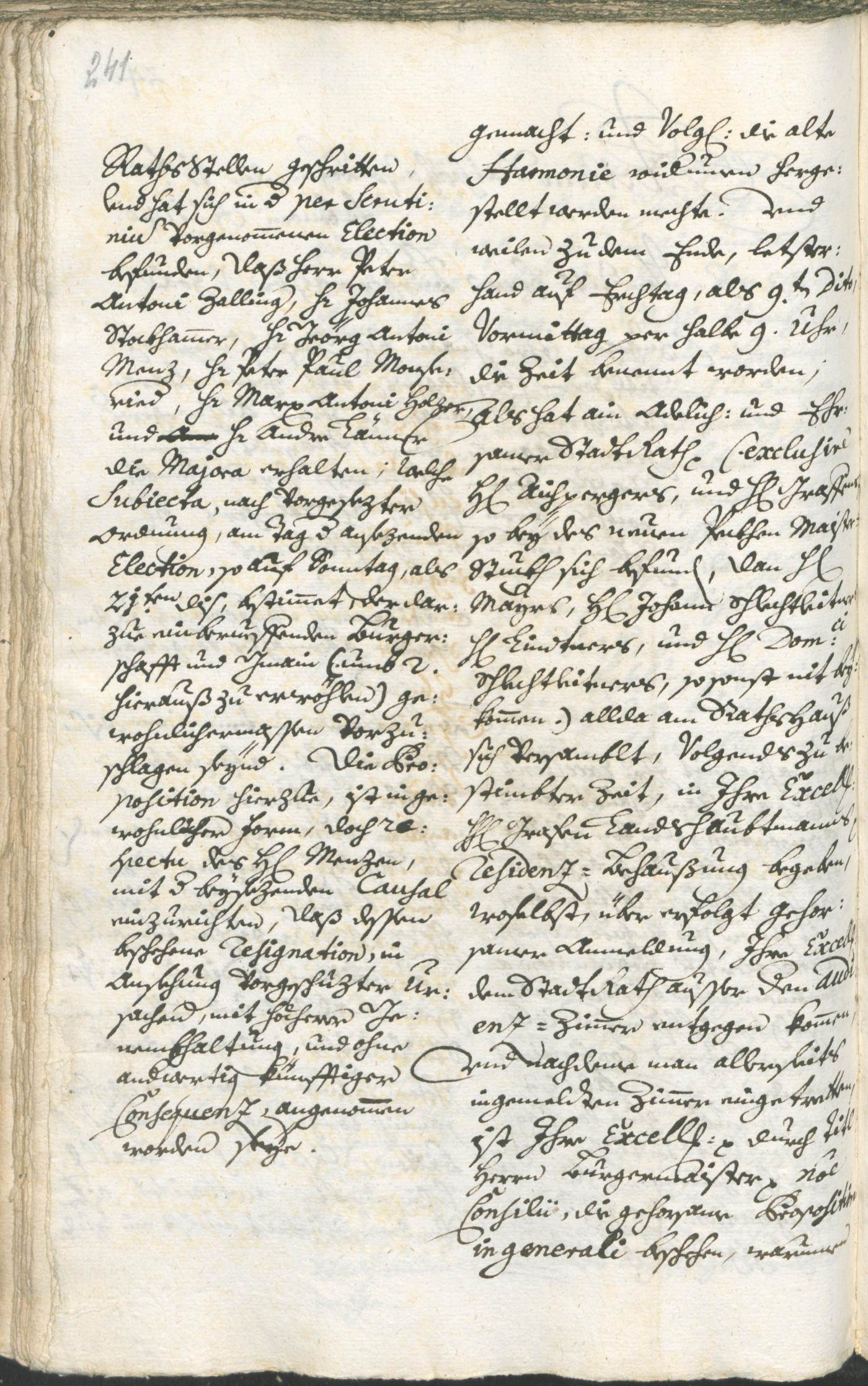 Stadtarchiv Bozen - BOhisto Ratsprotokoll 1738/41 