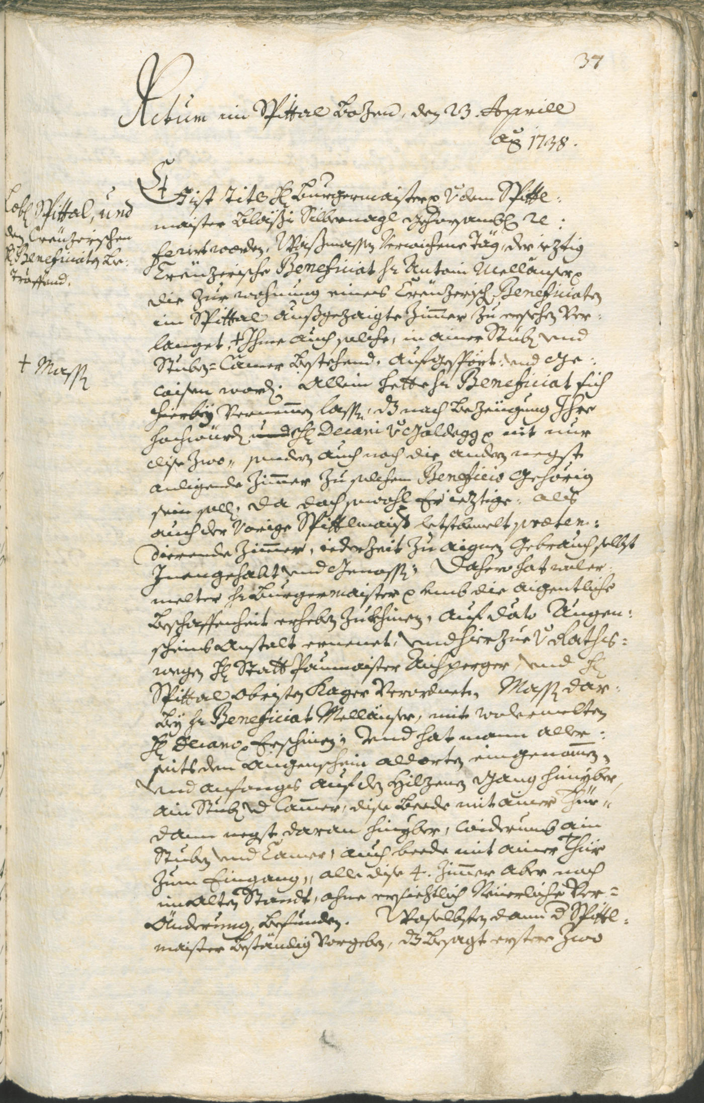 Archivio Storico della Città di Bolzano - BOhisto protocollo consiliare 1738/41 