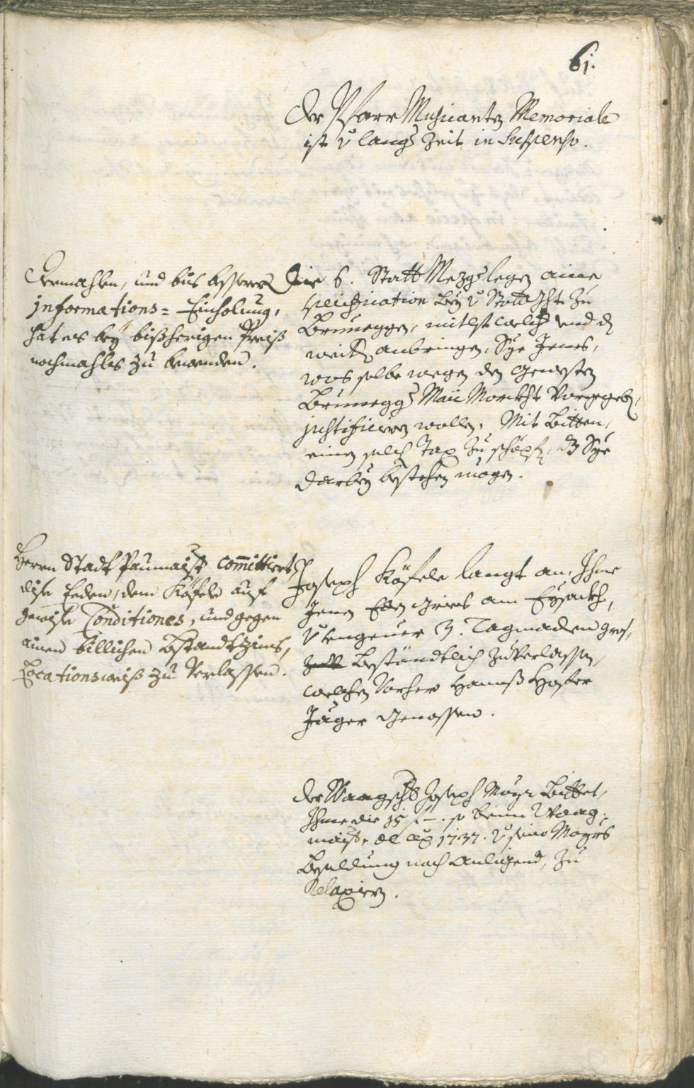 Stadtarchiv Bozen - BOhisto Ratsprotokoll 1738/41 