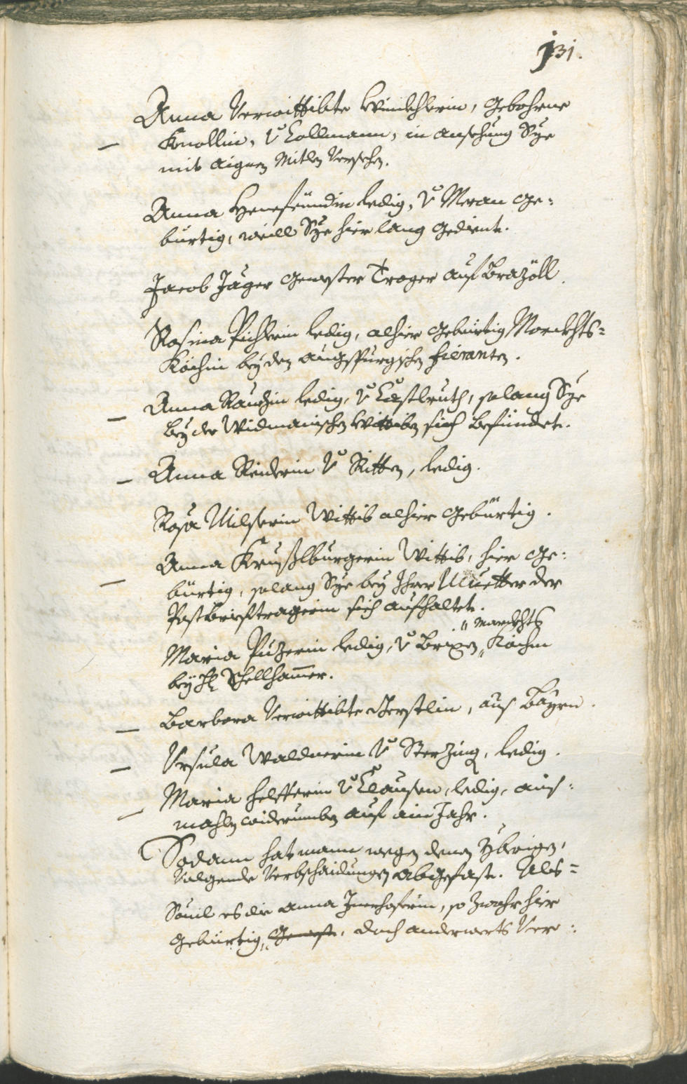 Stadtarchiv Bozen - BOhisto Ratsprotokoll 1738/41 