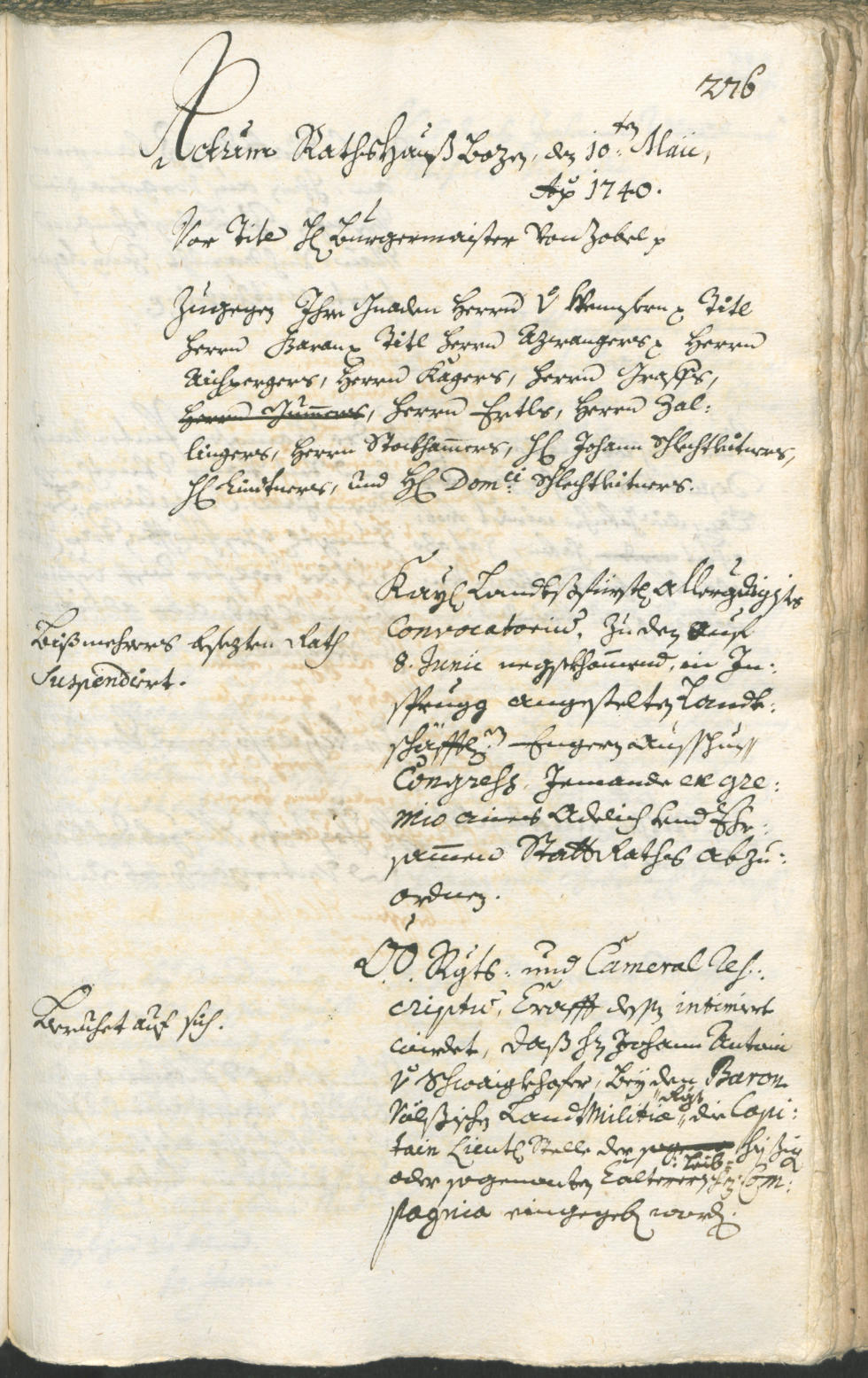 Archivio Storico della Città di Bolzano - BOhisto protocollo consiliare 1738/41 