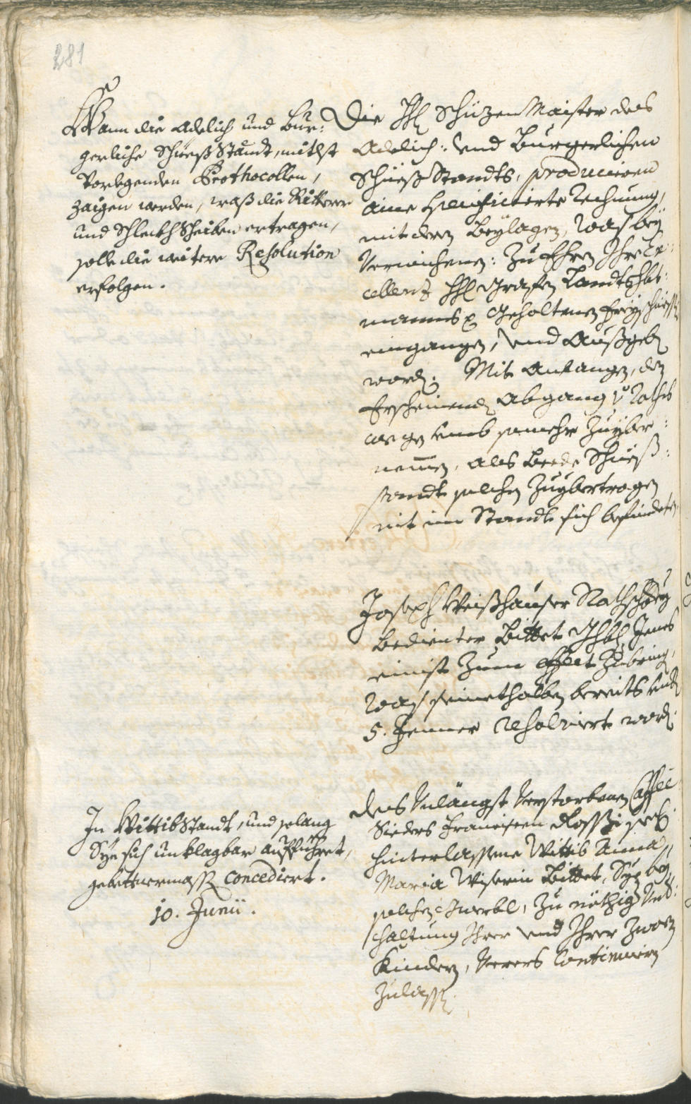 Archivio Storico della Città di Bolzano - BOhisto protocollo consiliare 1738/41 
