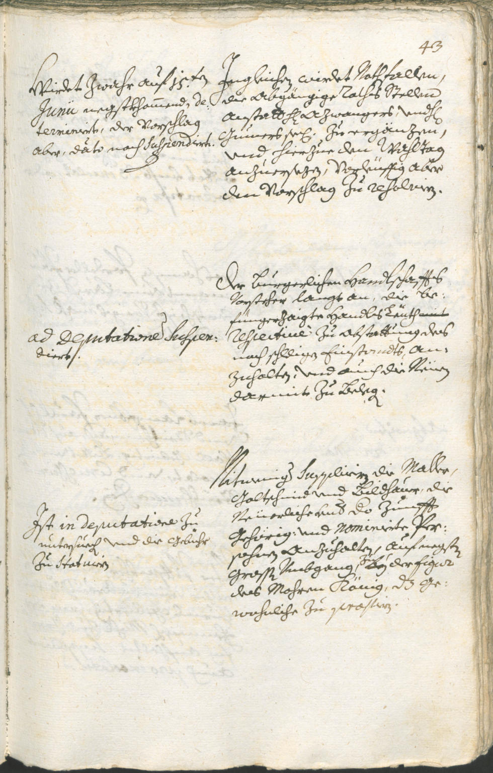 Stadtarchiv Bozen - BOhisto Ratsprotokoll 1738/41 