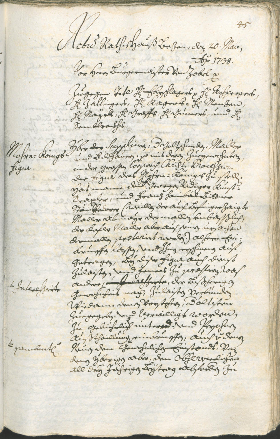 Archivio Storico della Città di Bolzano - BOhisto protocollo consiliare 1738/41 
