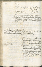 Archivio Storico della Città di Bolzano - BOhisto protocollo consiliare 1738/41 - 
