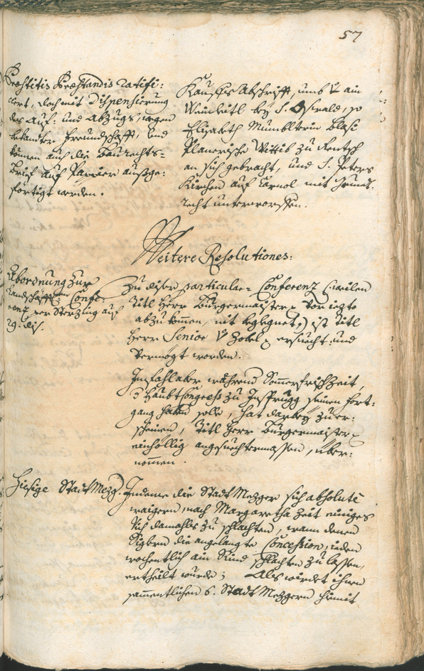 Stadtarchiv Bozen - BOhisto Ratsprotokoll 1741/44 