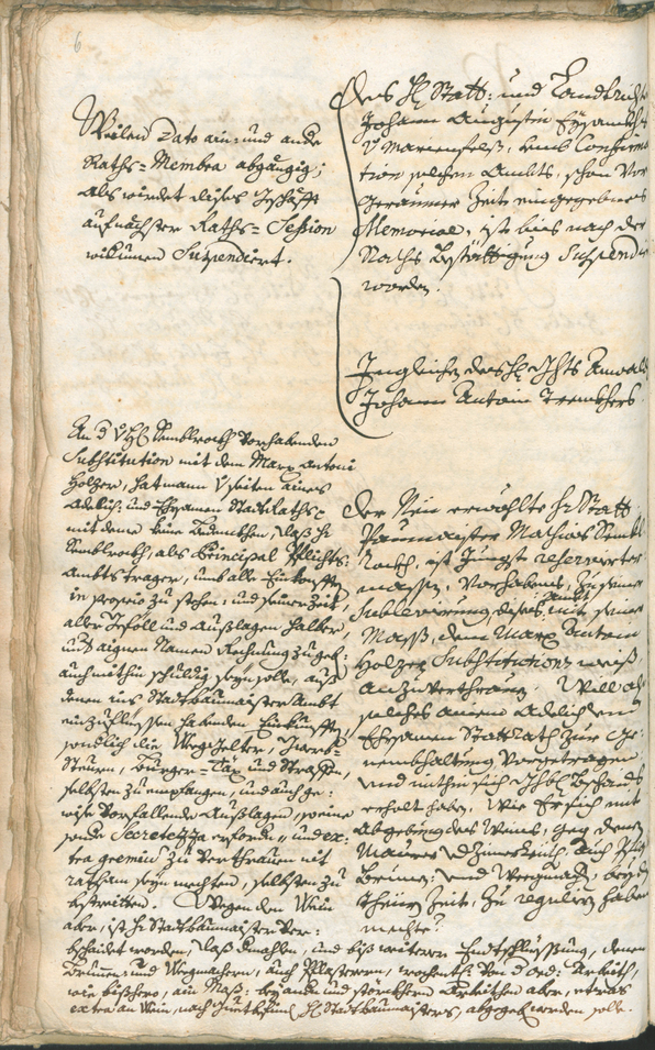 Stadtarchiv Bozen - BOhisto Ratsprotokoll 1741/44 