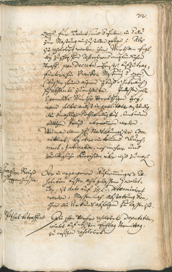 Stadtarchiv Bozen - BOhisto Ratsprotokoll 1741/44 