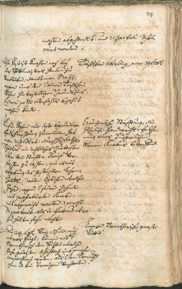 Stadtarchiv Bozen - BOhisto Ratsprotokoll 1741/44 