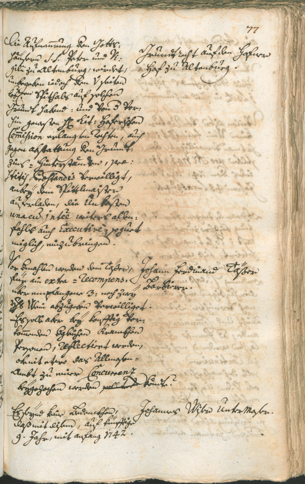 Stadtarchiv Bozen - BOhisto Ratsprotokoll 1741/44 