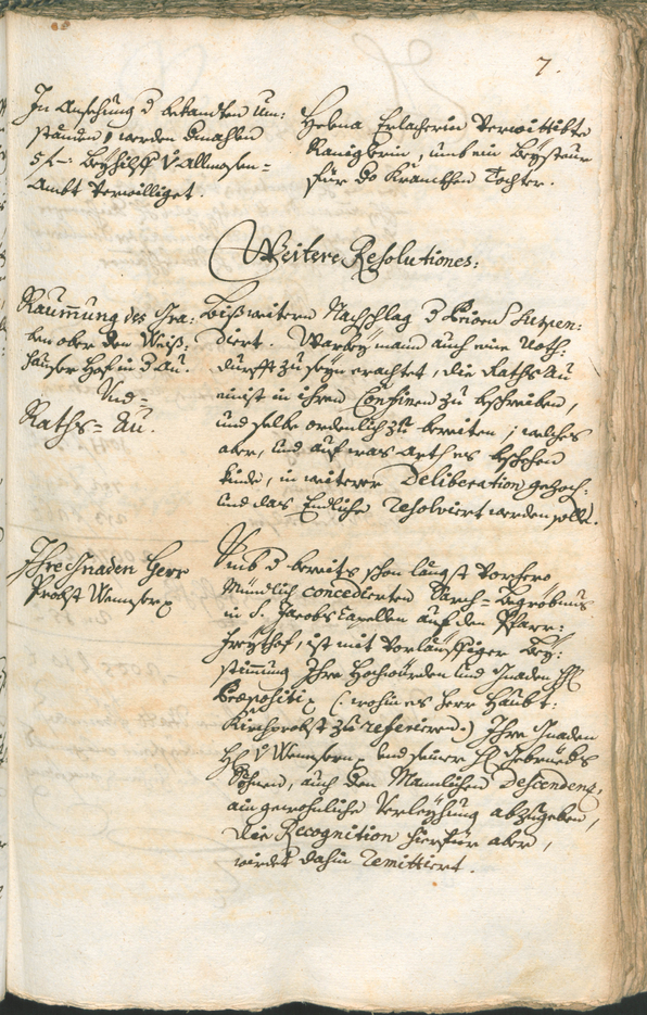 Stadtarchiv Bozen - BOhisto Ratsprotokoll 1741/44 