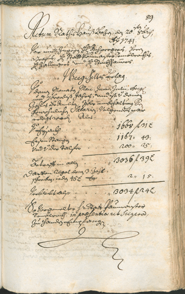 Civic Archives of Bozen-Bolzano - BOhisto Ratsprotokoll 1741/44 