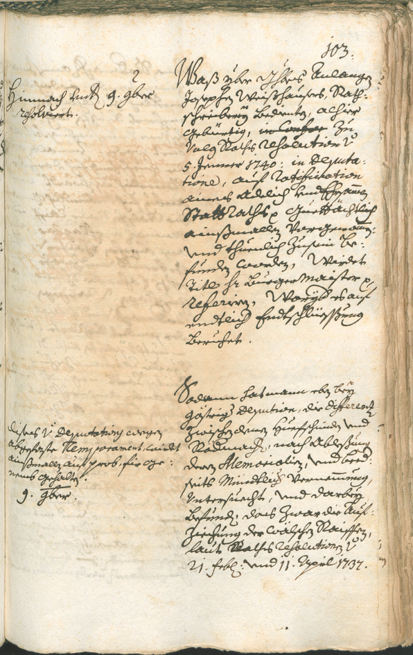 Stadtarchiv Bozen - BOhisto Ratsprotokoll 1741/44 