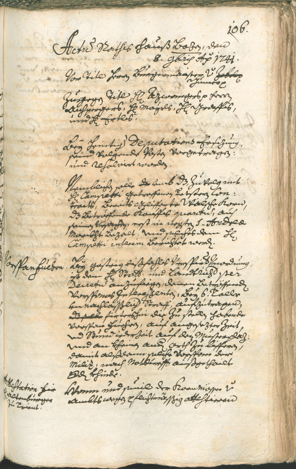 Archivio Storico della Città di Bolzano - BOhisto protocollo consiliare 1741/44 