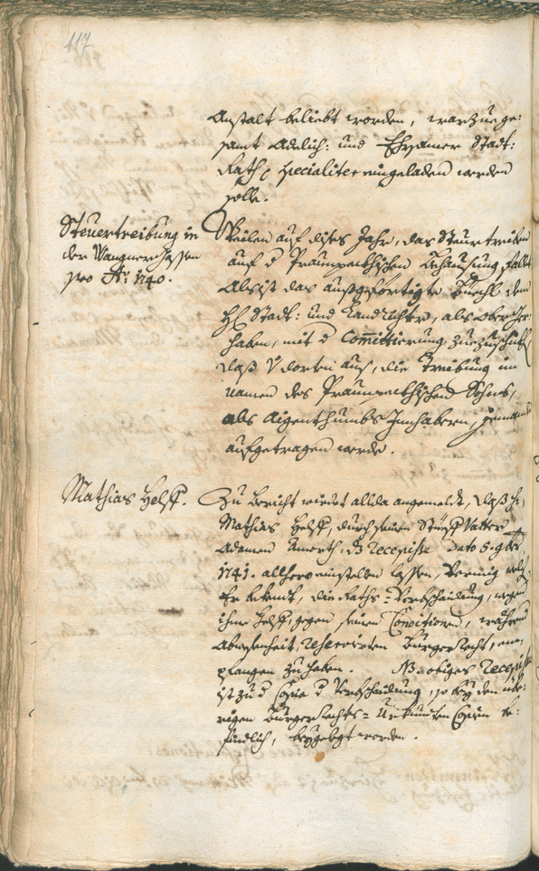 Stadtarchiv Bozen - BOhisto Ratsprotokoll 1741/44 