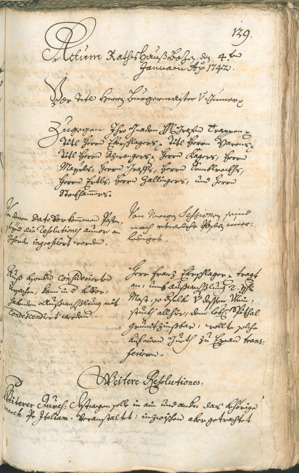 Civic Archives of Bozen-Bolzano - BOhisto Ratsprotokoll 1741/44 