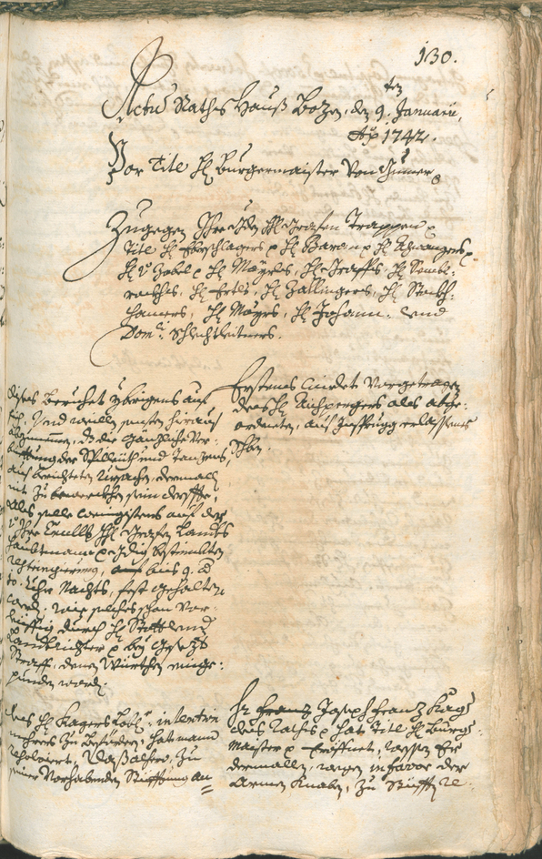 Civic Archives of Bozen-Bolzano - BOhisto Ratsprotokoll 1741/44 