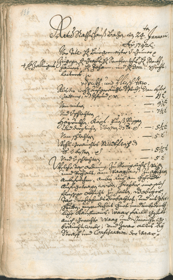 Stadtarchiv Bozen - BOhisto Ratsprotokoll 1741/44 