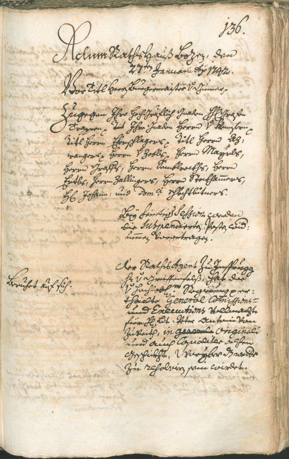 Archivio Storico della Città di Bolzano - BOhisto protocollo consiliare 1741/44 