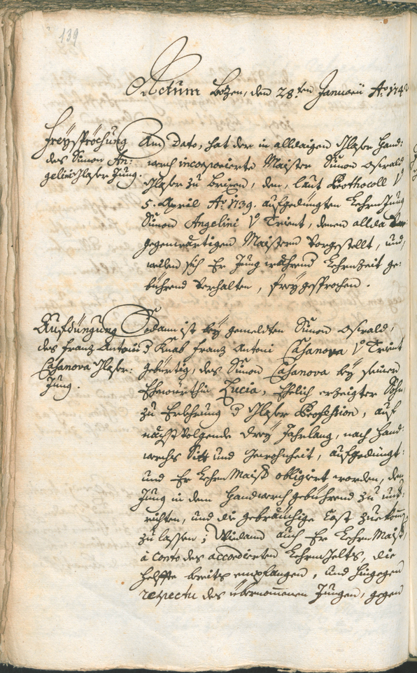 Archivio Storico della Città di Bolzano - BOhisto protocollo consiliare 1741/44 