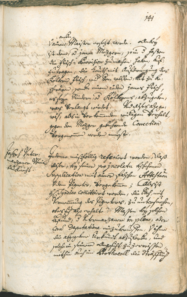 Civic Archives of Bozen-Bolzano - BOhisto Ratsprotokoll 1741/44 