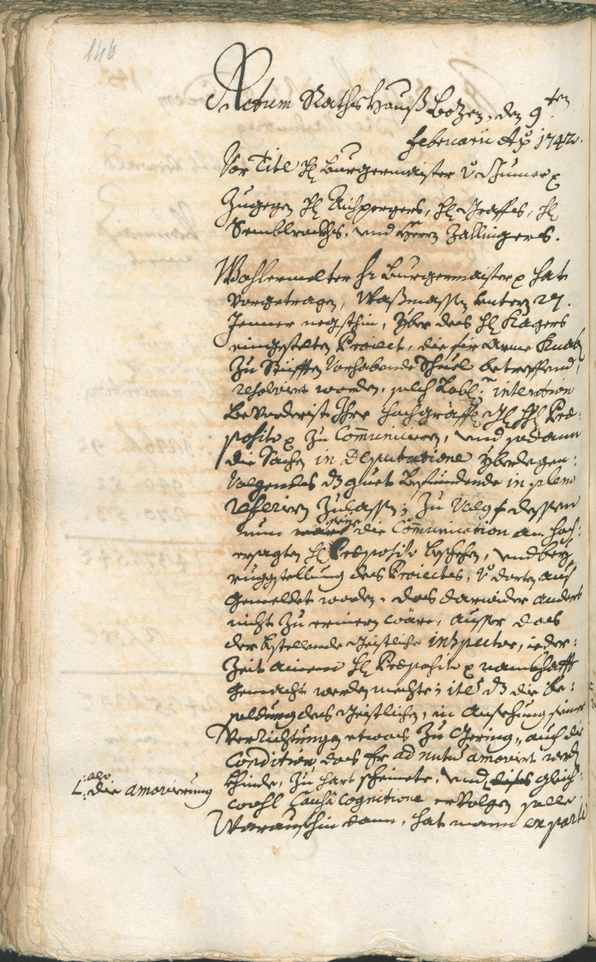 Stadtarchiv Bozen - BOhisto Ratsprotokoll 1741/44 