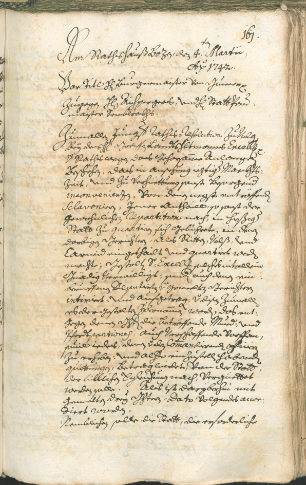 Stadtarchiv Bozen - BOhisto Ratsprotokoll 1741/44 