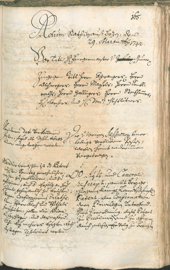 Archivio Storico della Città di Bolzano - BOhisto protocollo consiliare 1741/44 